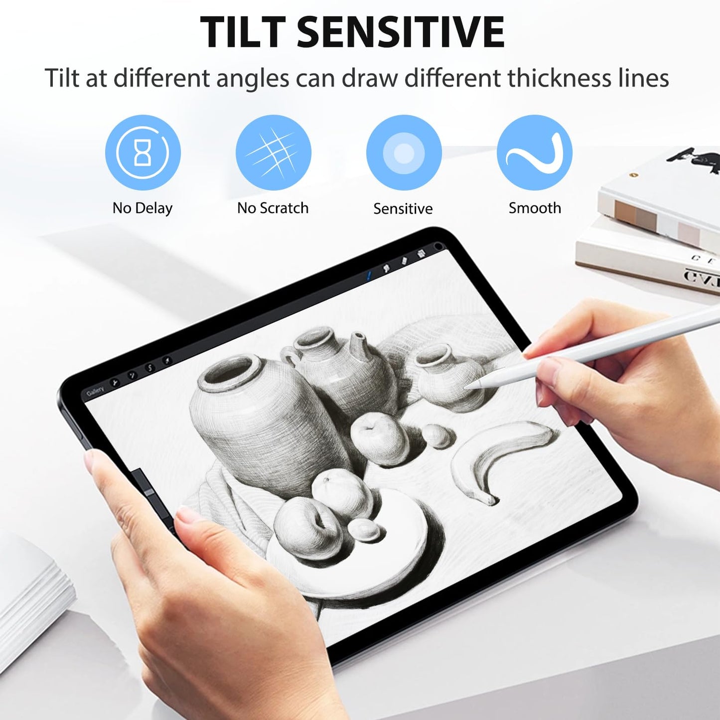 Stylus Pen for iPad with Tilt Sensitivity