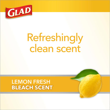 Glad Lemon Fresh Drawstring Trash Bags, 26 Ct