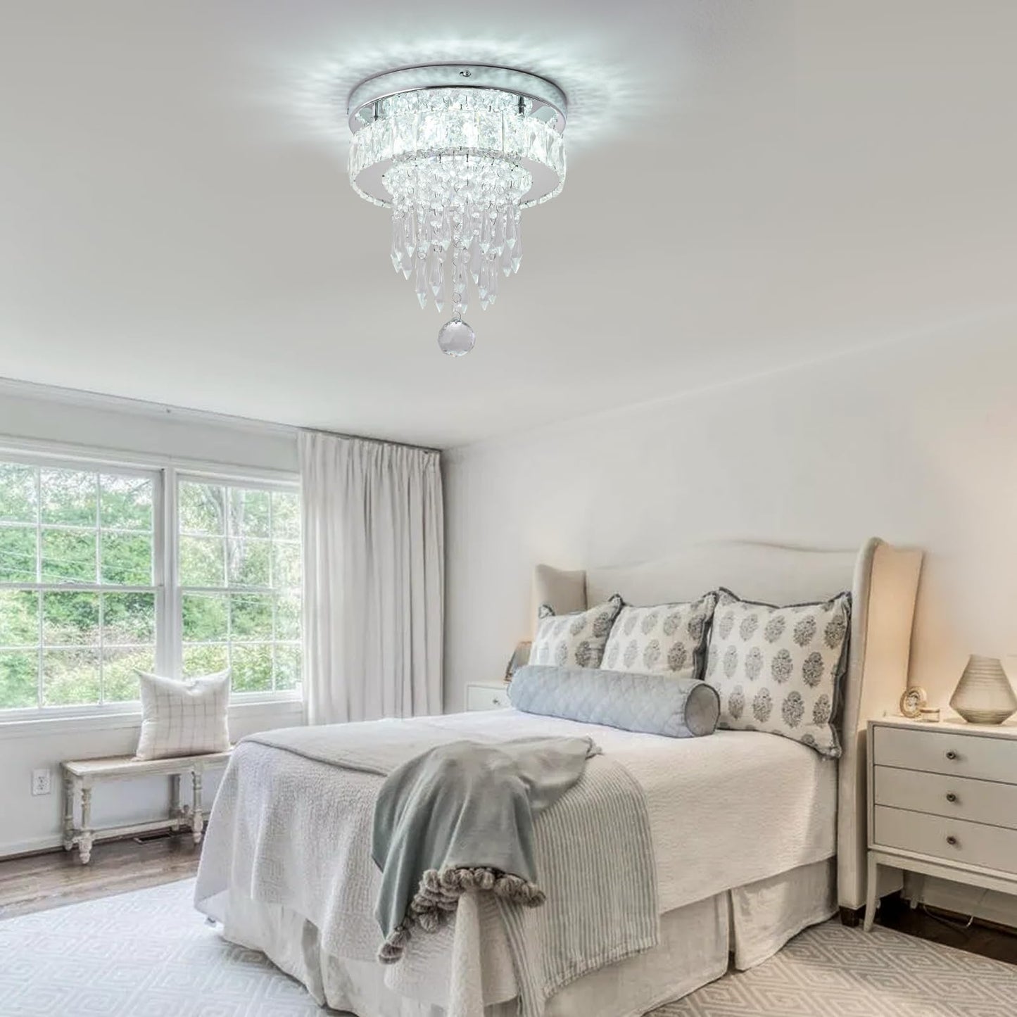 Small LED Crystal Chandelier for Home