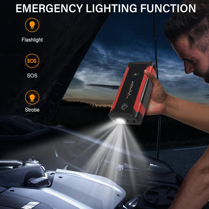 JAOPAE Portable Car Jump Starter with Flashlight