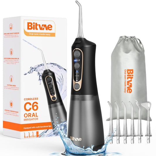 Bitvae Cordless Water Dental Flosser with Jet Tips