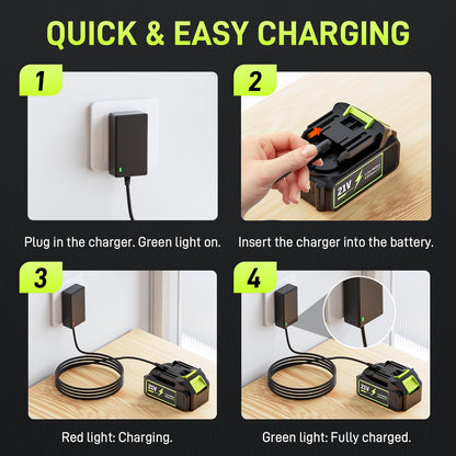 Aokia Cordless Leaf Blower with 2 Batteries