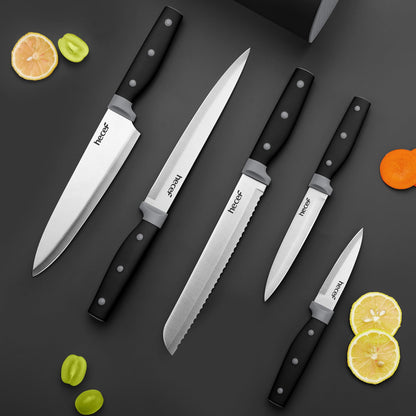 6-Piece Kitchen Knife Set with Block