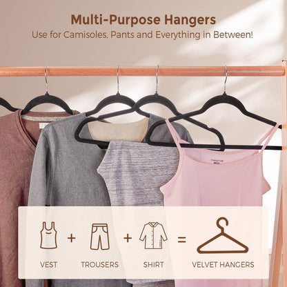30 Pack Tonswachic Velvet Non-Slip Hangers