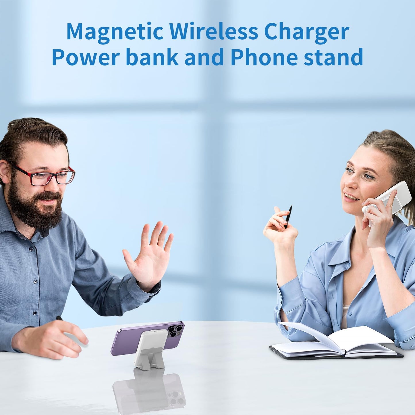 ANOUV 10000mAh Magnetic Wireless Charger Power Bank