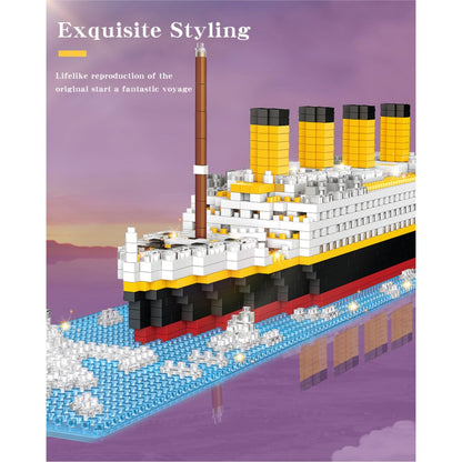 Titanic 3D Model Building Blocks Set, 1860 pcs