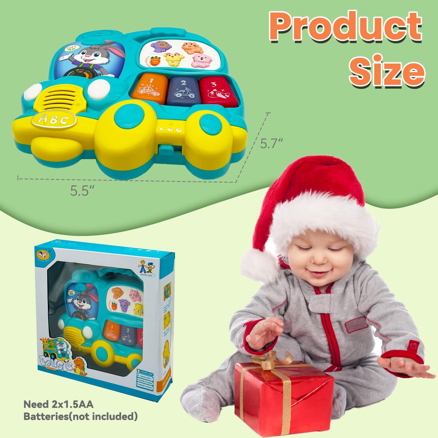 Baby Music Piano Toy for Infants 12-36 Months