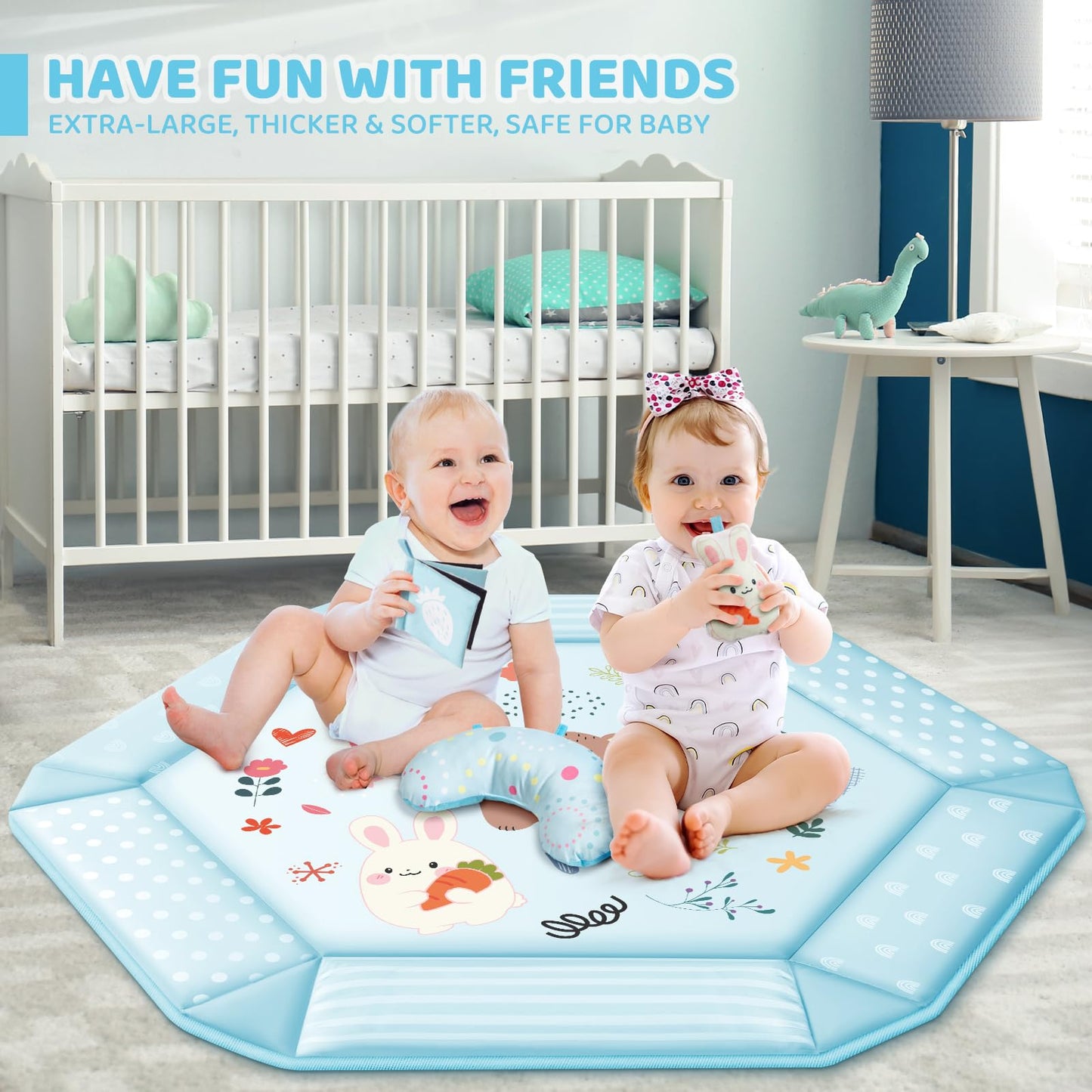 8-in-1 Baby Gym Play Mat with Toys