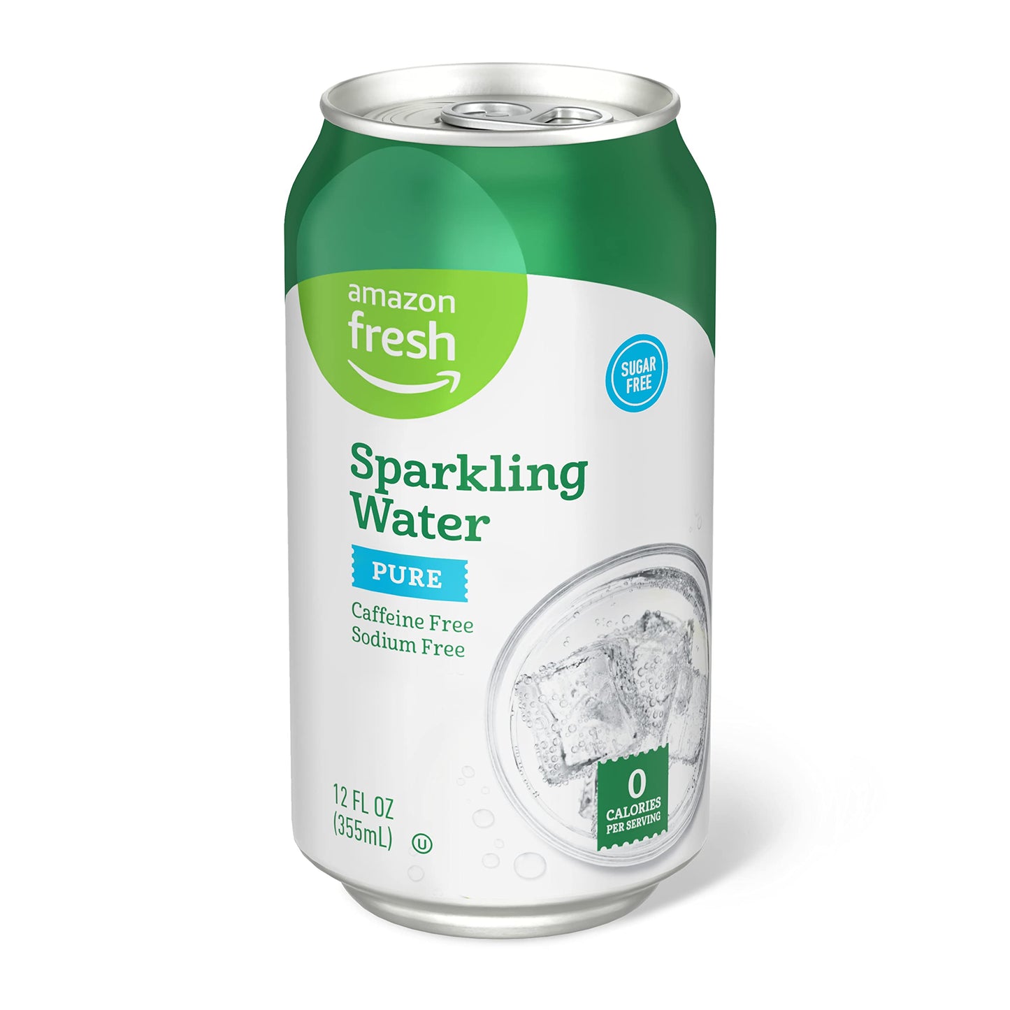 Amazon Fresh Sparkling Water, 12 Fl Oz Cans
