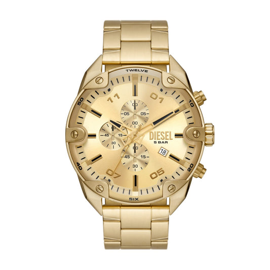 Diesel Gold Stainless Steel Chronograph Men's Watch