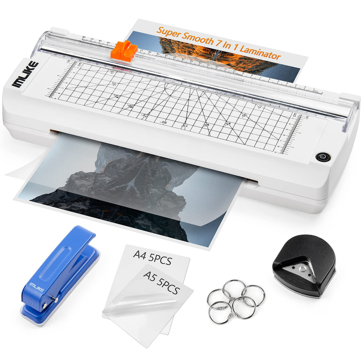 6 in 1 A4 Thermal Laminator Machine Set