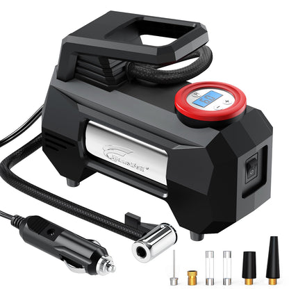 HAUSBELL Portable Car Tire Inflator with LED Light