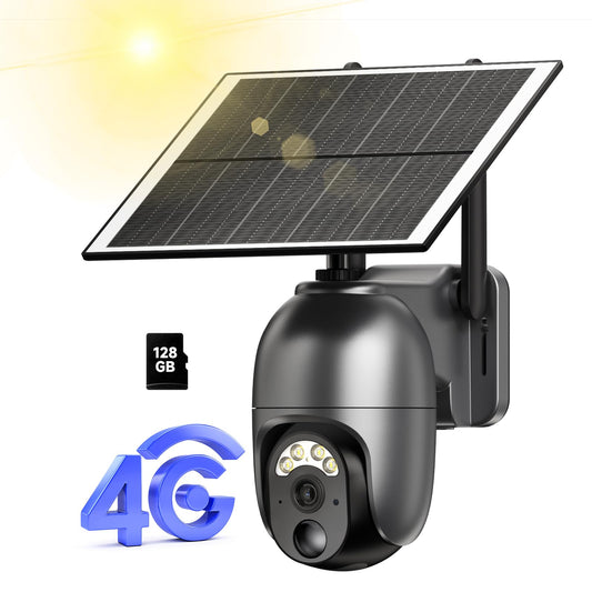 4G LTE Solar Security Camera with 2K Night Vision