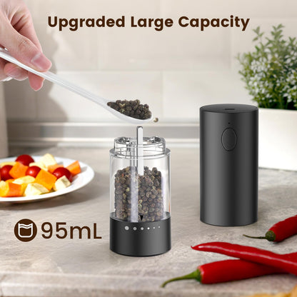 2-Pack USB Rechargeable Electric Grinder Set