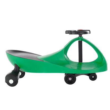 Wiggle Car Ride on Toy - No Batteries, Gears, or Pedals - Just Twist, Swivel, and Go - Outdoor Ride on for Kids 3 Years and Up by Lil' Rider (Green), Large