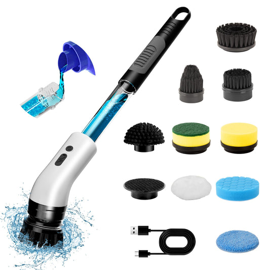 IAGREEA 9-in-1 Electric Spin Scrubber with Brushes