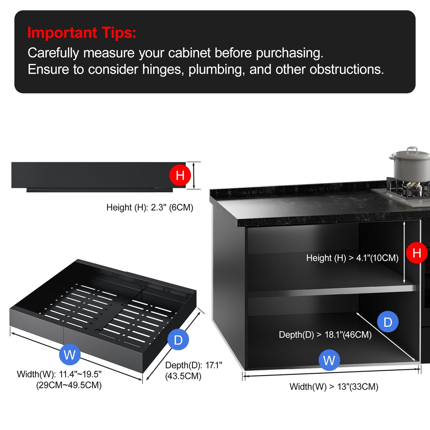 Expandable Cabinet Organizer for Pots and Pans