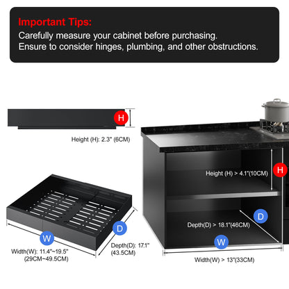 Expandable Cabinet Organizer for Pots and Pans