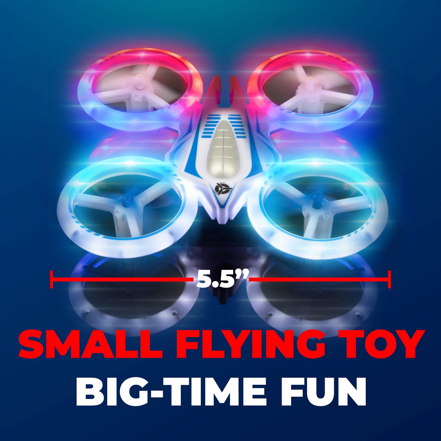 Force1 UFO 4000 Mini Drone for Kids - LED Remote Control Drone, Small RC Quadcopter for Beginners, 2.4GHz Remote Control, 360 Flips, 2 Speed UFO Drone, 2 RC Drone Toy Batteries, Flying Drones for Kids