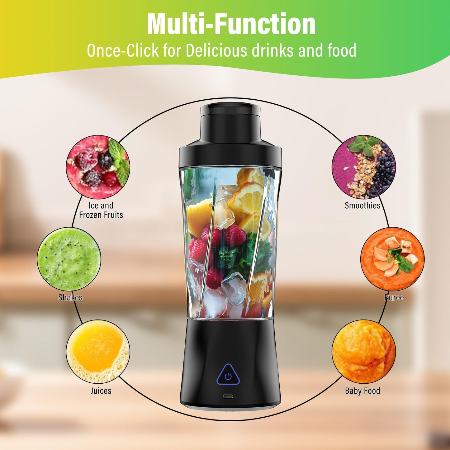 Portable USB Blender for Shakes and Smoothies