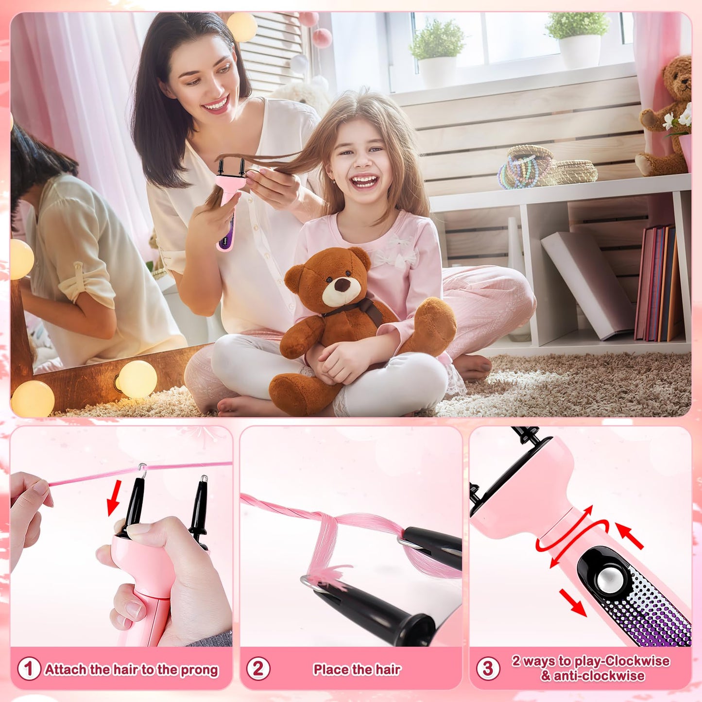 34PCS Kids Beauty Salon Toy Kit