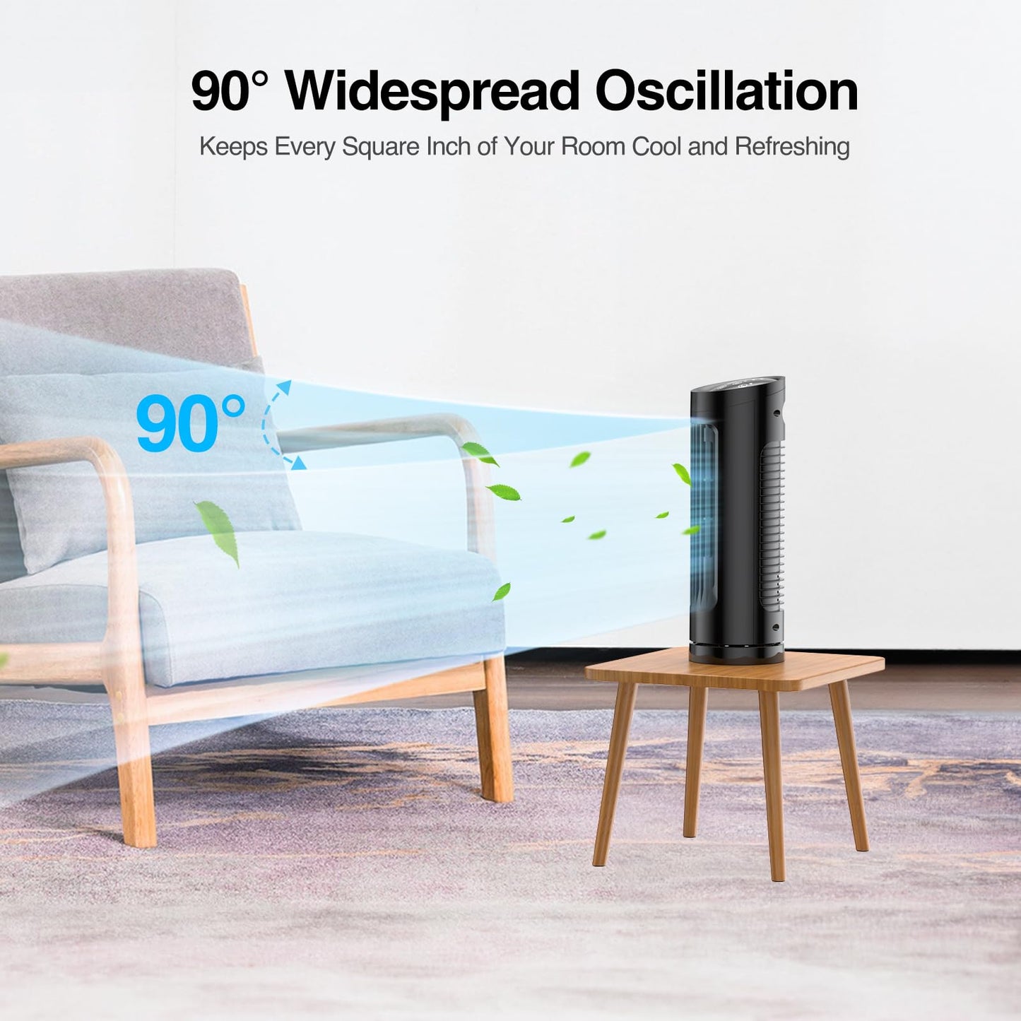 VCK 13" Bladeless Oscillating Tower Fan