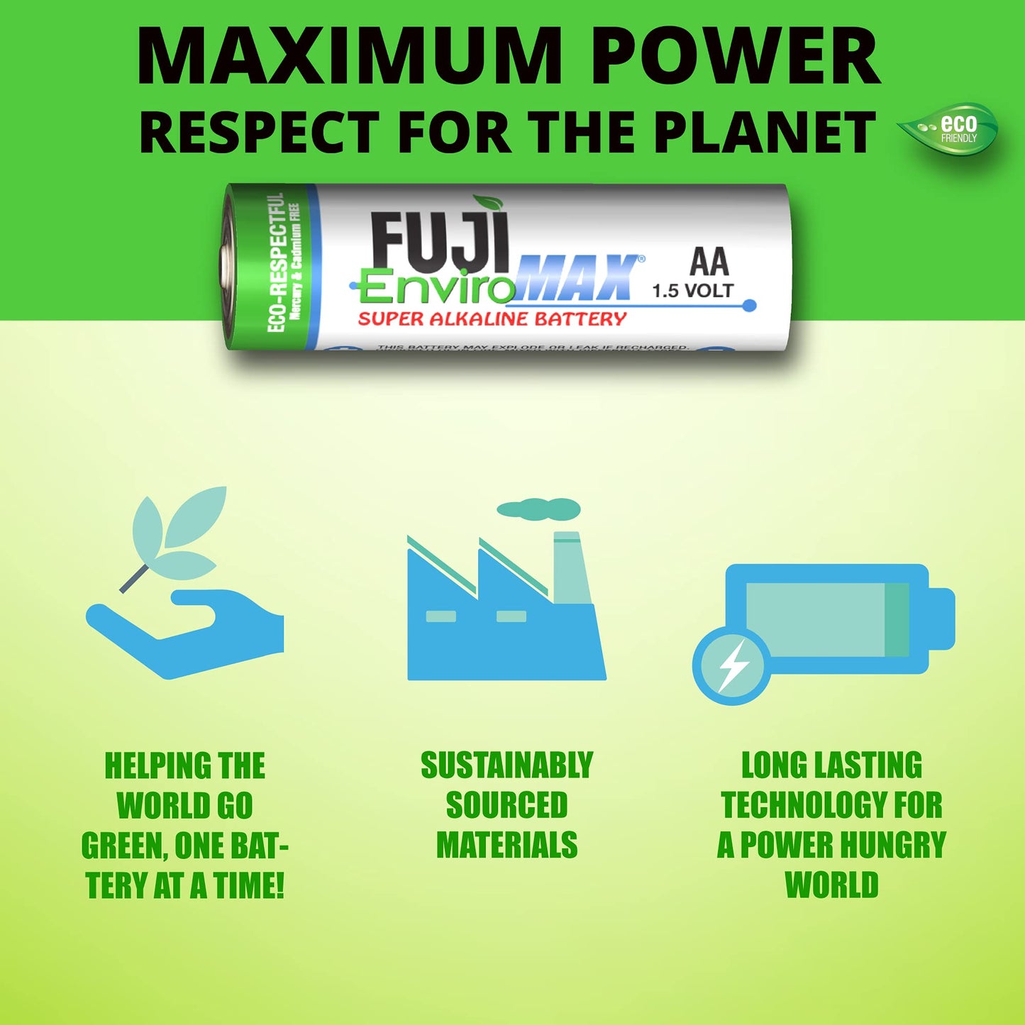 Fuji Enviromax AA Super Alkaline Batteries 48-Pack
