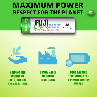 Fuji Enviromax AA Super Alkaline Batteries 48-Pack