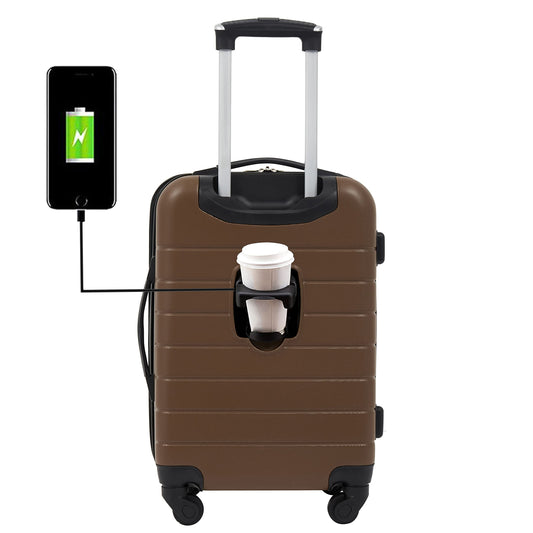 20-Inch Wrangler Smart Luggage Set with USB Port