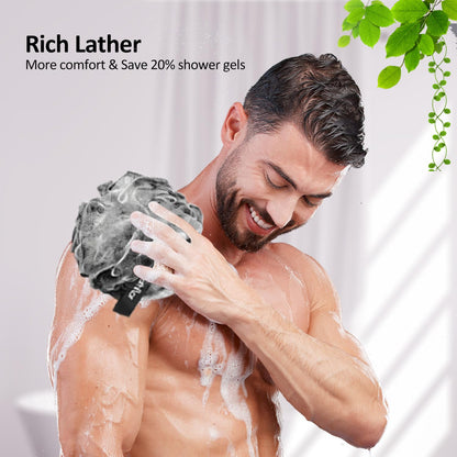 4PCS Loofah Sponge Body Scrubber Set