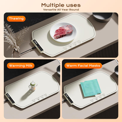 Portable Food Warming Tray with 4 Temperature Settings