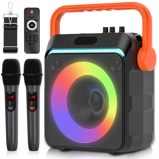 VTSGN Portable Bluetooth Karaoke Machine with Microphones