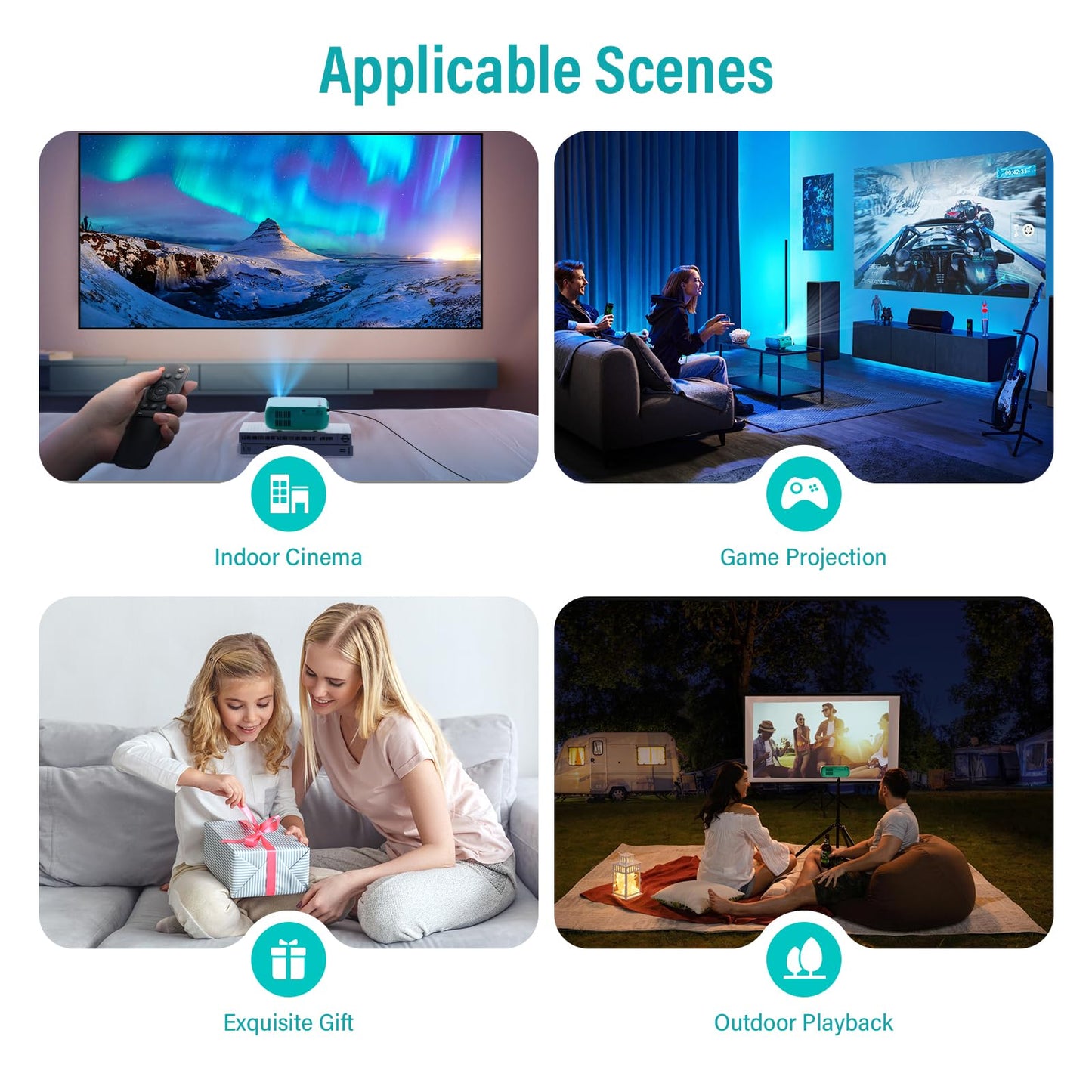 Mini WiFi Projector for Smartphones and Tablets