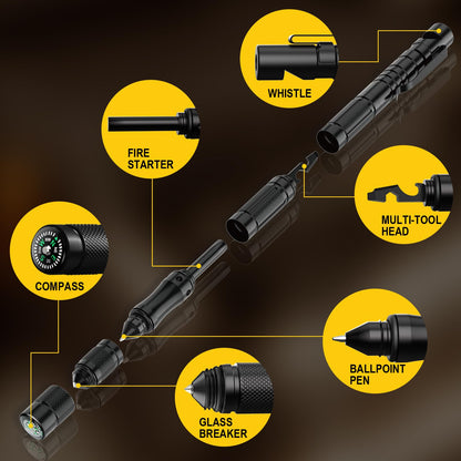 Tactical Multitool Pen with Self Defense Features