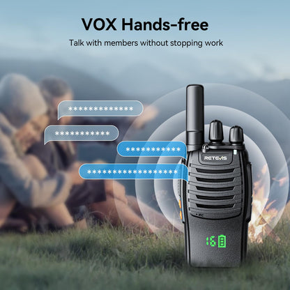 3 Pack Retevis H-777H Rechargeable Walkie Talkies