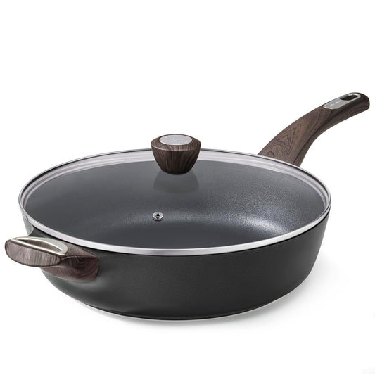 10.5 Inch SENSARTE Nonstick Frying Pan with Lid