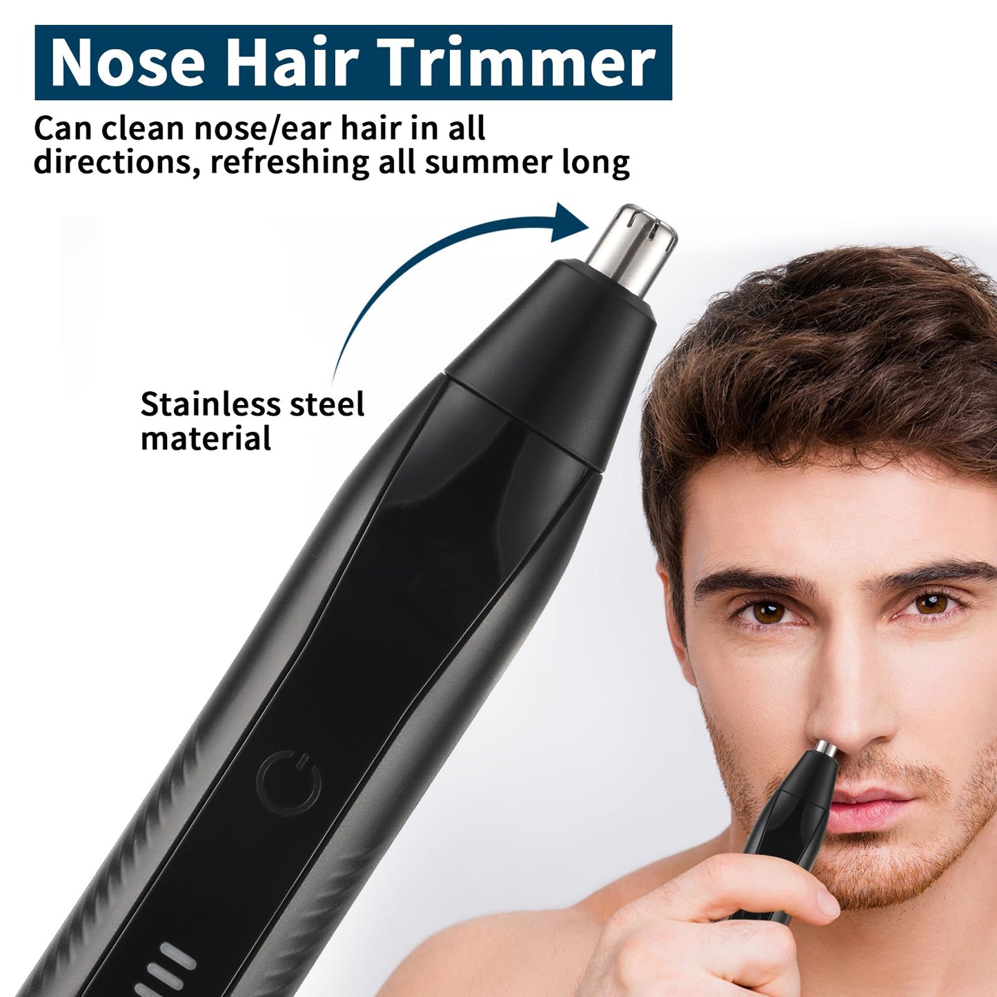 Painless Ear Nose Hair Trimmer, USB Rechargeable