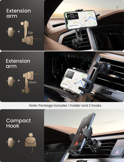 LISEN Universal Car Phone Mount for Hands-Free Use