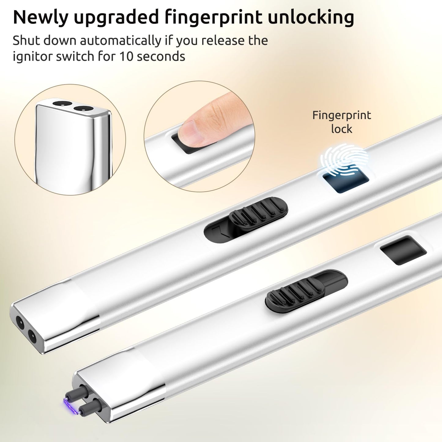 REIDEA Electric Candle Lighter with Fingerprint Lock