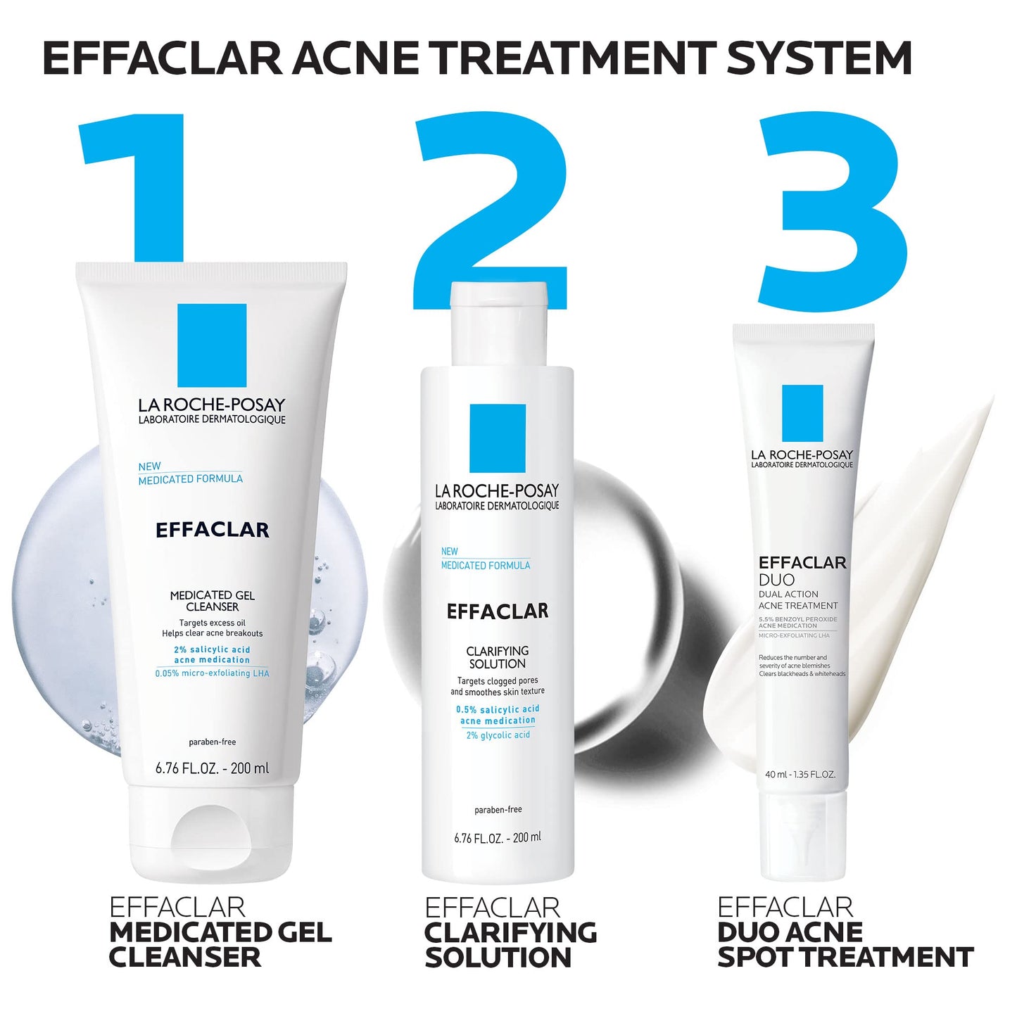 La Roche-Posay 3-Step Acne Treatment System