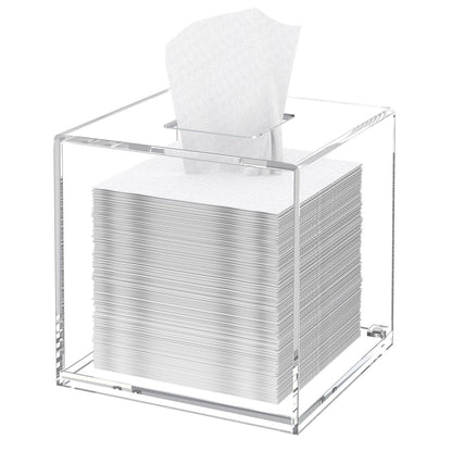 Clear Acrylic Tissue Box Holder for Home