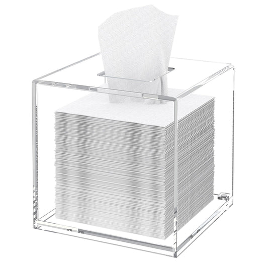 Clear Acrylic Tissue Box Holder for Home