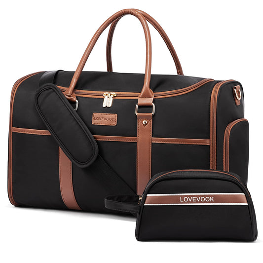 LOVEVOOK Expandable Duffle Bag with Shoe Compartment