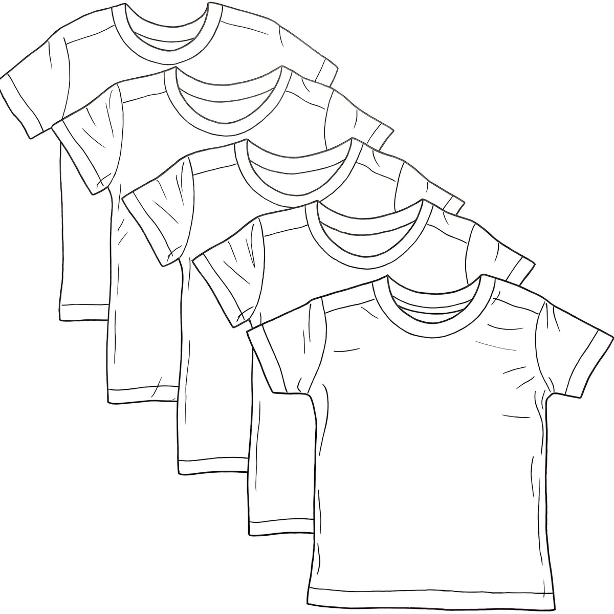 HonestBaby Organic Cotton Baby T-Shirt Multipack