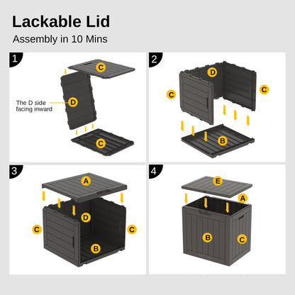 Outdoor Storage Box for Cushions and Tools