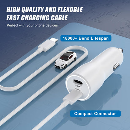 USB C Car Charger 40W Dual 2 Pack