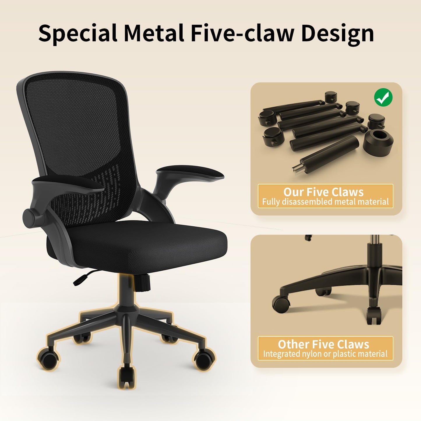 Ergonomic Mesh Office Chair with Lumbar Support