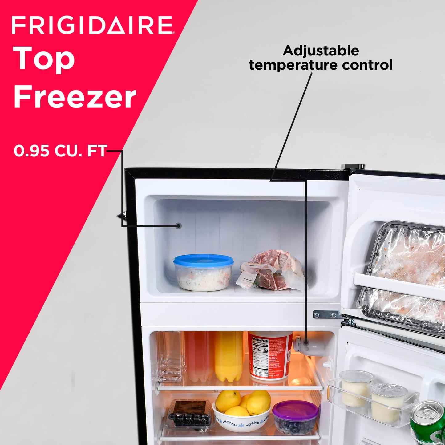 Frigidaire Retro Mini Fridge with Freezer