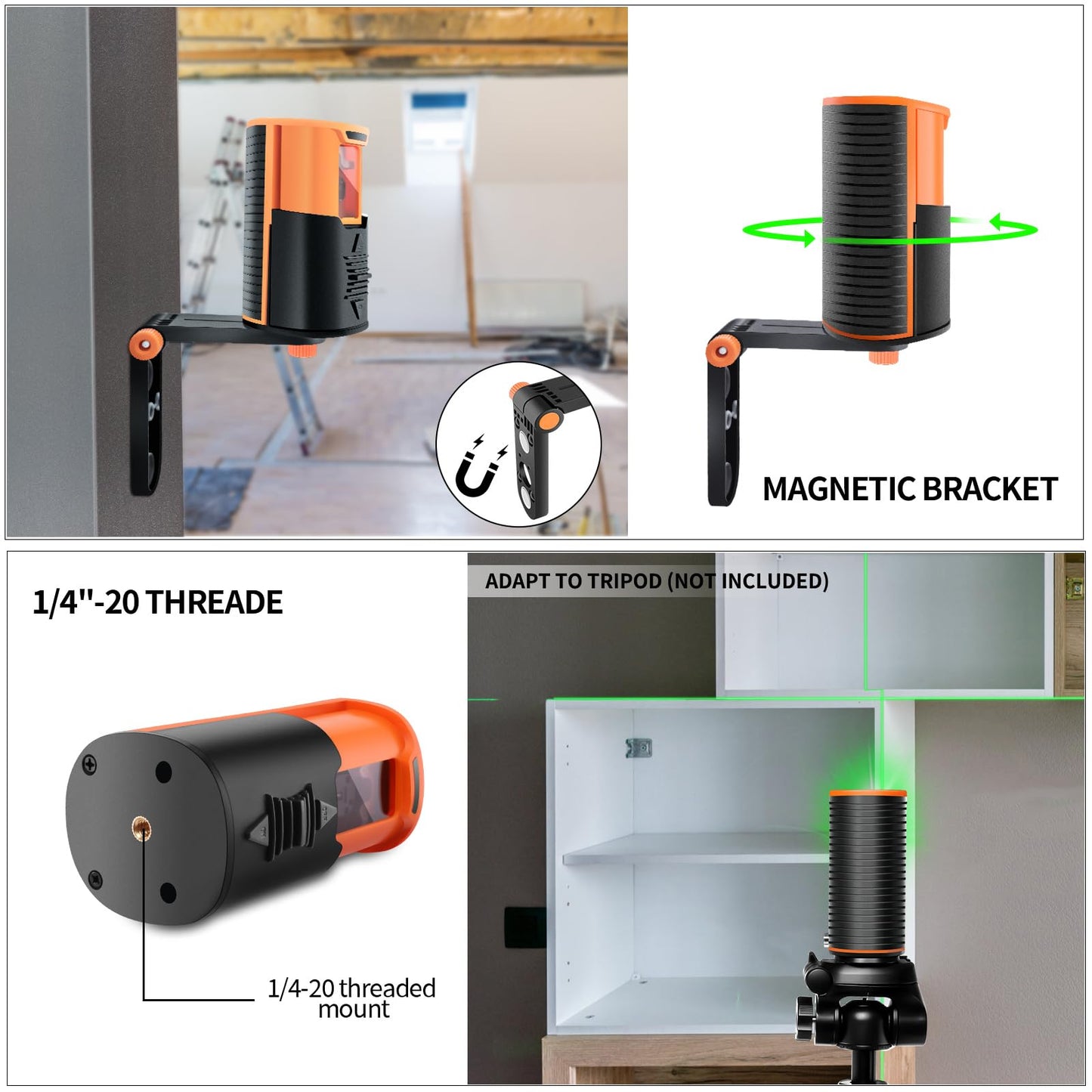 Green Cross100Ft Self-Leveling Lazer Level