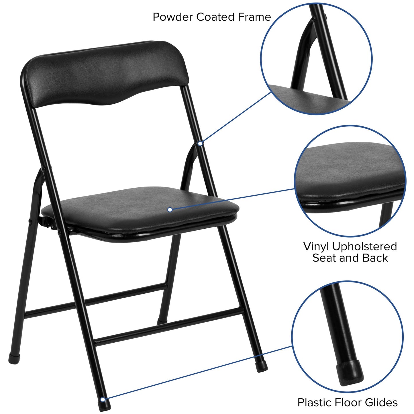 Flash Furniture Kids Folding Table and Chairs Set